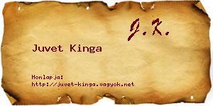Juvet Kinga névjegykártya